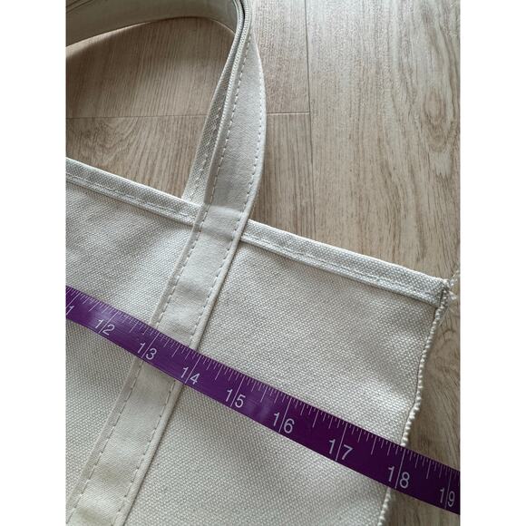 L.L. Bean Vintage Boat and Tote Canvas Tote Bag in Off White/Cream, One Size - Picture 8 of 10